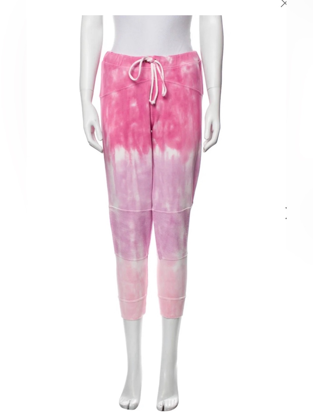 LoveShackFancy Pink Tie-Dye Track Joggers